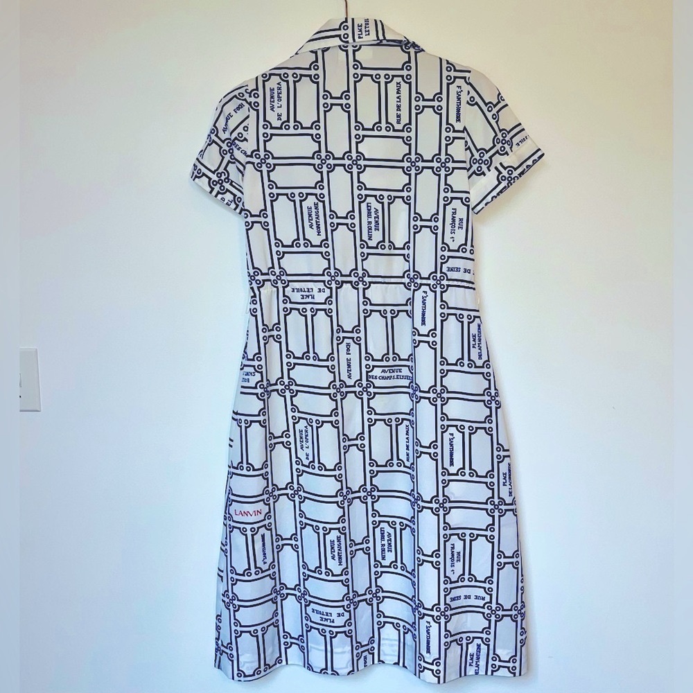 LANVIN Vintage Streets of Paris Dress - Picture 3 of 11